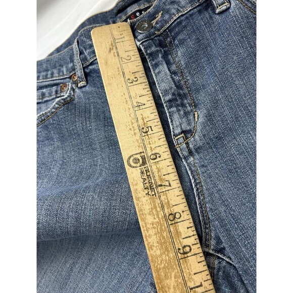 Liz Claiborne Axcess Jeans Womens 8 Blue Denim Modern Fit Mid - Picture 4 of 7